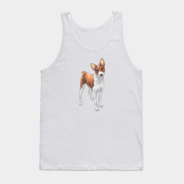 Hunting dog Basenji breed Tank Top by kavalenkava